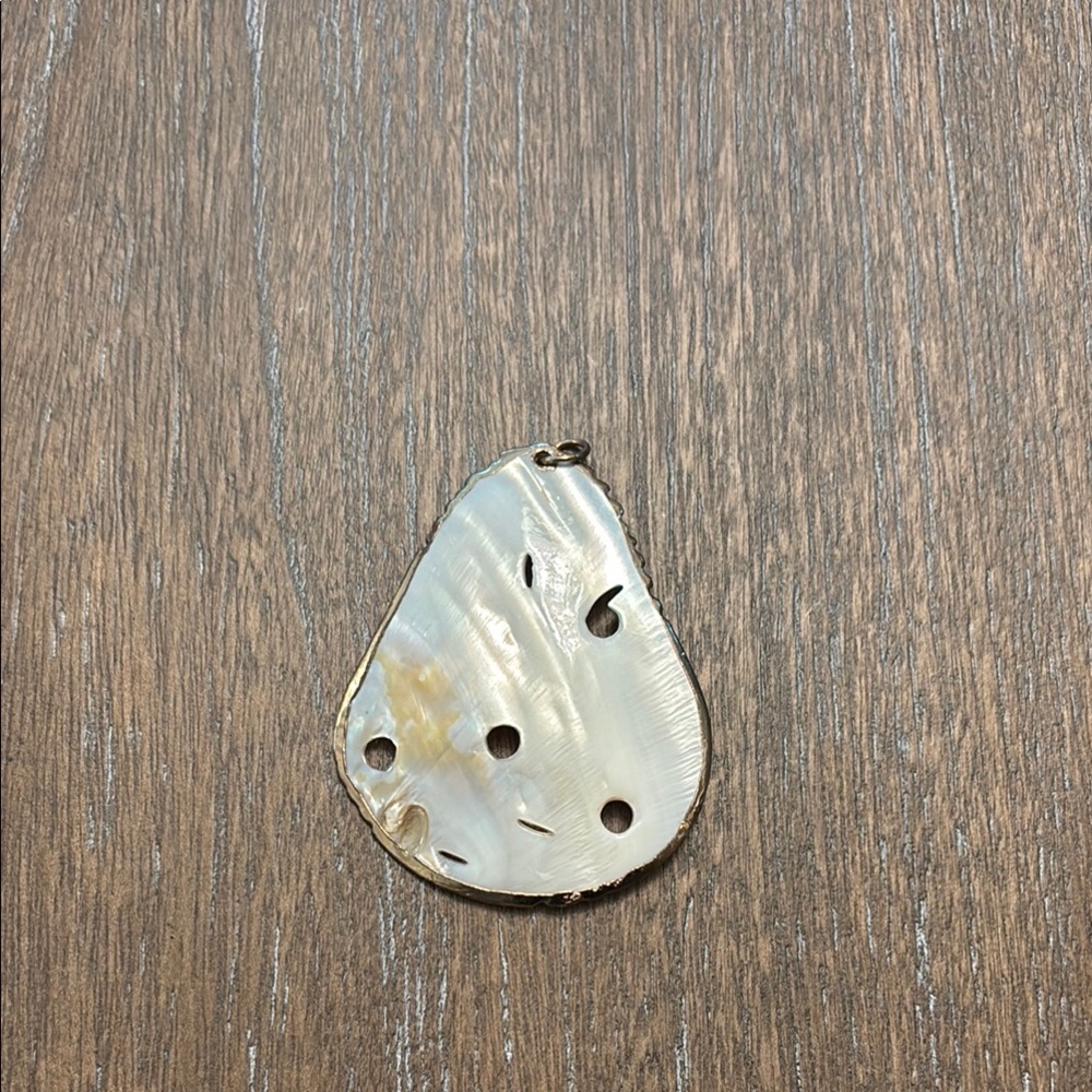 Pear-Shaped Shell Pendant